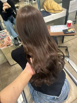 ロング カラー uni 江坂🦋 木下風子のヘアスタイル