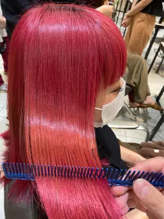 ミディアム サロウィン新宿三丁目East所属・顔周りレイヤー/新宿 /モテ艶カラー/航介のヘアスタイル