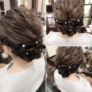 ミディアム セミロング ロング ヘアアレンジ 沢田 瞳のヘアスタイル