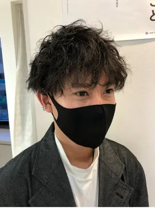 ショート パーマ ブリーチ/髪質改善 NYNY大久保のヘアスタイル