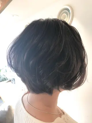 ショート カラー ヘアアレンジ レイヤー×ヘッドスパ *保田遥*のヘアスタイル