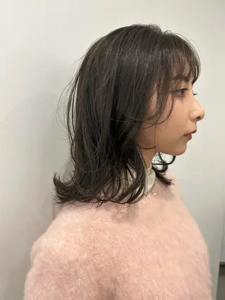 ミディアム 💛🤍U too e’s 鎌倉🧸のヘアスタイル