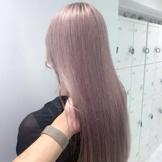 ロング カラー ヘアアレンジ 💓ブリーチ特化 透明感💓あい💓のヘアスタイル