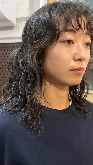 セミロング 似合わせパーマ/ 山本銀次郎のヘアスタイル