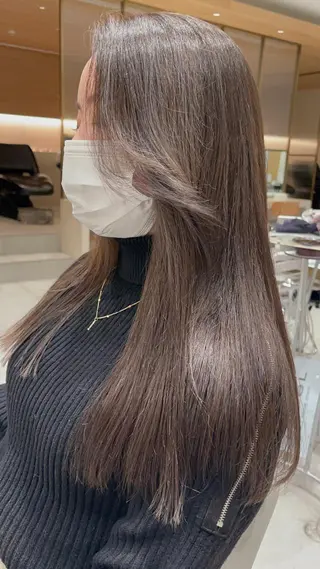 セミロング 顔周り特化/韓国ヘア /レイヤー/吉野幸大のヘアスタイル