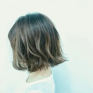 ショート ニュアンスパーマ/ レイヤー/茶屋町のヘアスタイル