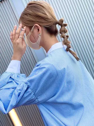 ミディアム ヘアアレンジ 🦖鶴岡 香純🦖のヘアスタイル