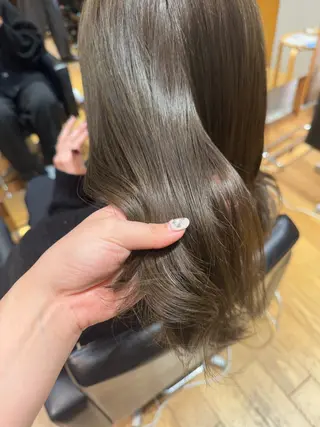 ミディアム 大人可愛い♡コテ巻き パーマ🌼杉田 萌恵のヘアスタイル
