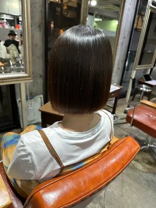 ミディアム 🔥コテ巻き風 ボブパーマ🔥のヘアスタイル