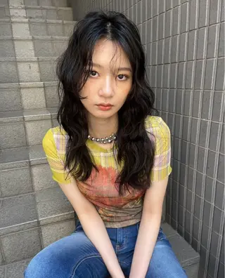 ロング 横浜/ブリーチ/ ダブルカラー/RINのヘアスタイル