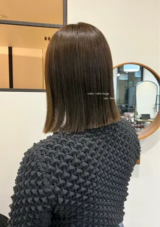 セミロング カラー natsu/梅田 /透明感/艶髪のヘアスタイル