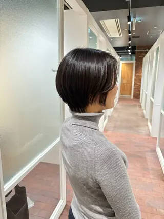ショート マンツーマン 縮毛矯正/マユコのヘアスタイル