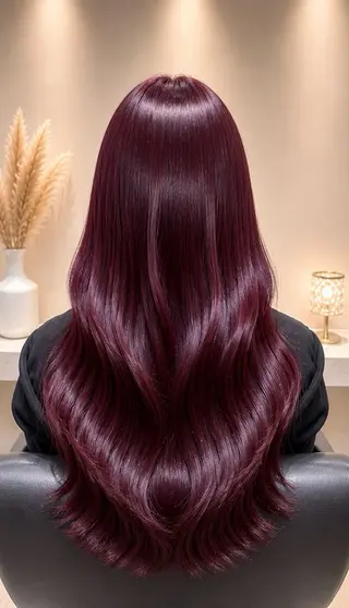 ロング カラー 井上 未悠のヘアスタイル