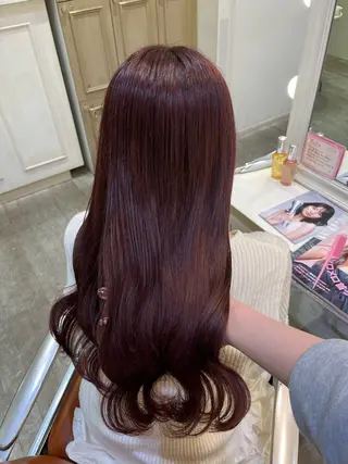 カラー エクステ🎀 暖色カラー🎀amiのヘアスタイル