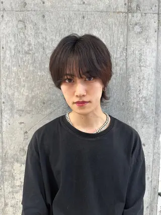 ショート メンズ ハッシュカット/ 水光艶カラー/RINのヘアスタイル