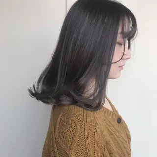 ミディアム カラー ヘアアレンジ 【体験】韓国 メイク&ヘア天神のヘアスタイル