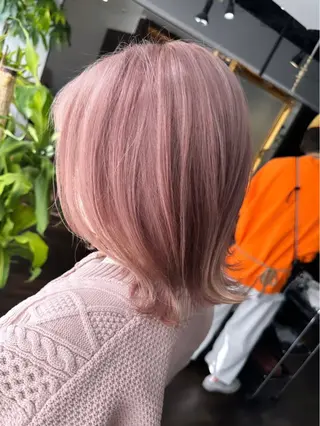 ミディアム カラー ヘアアレンジ 髪質改善/レイヤー 縮毛矯正/ケラチン耀のヘアスタイル