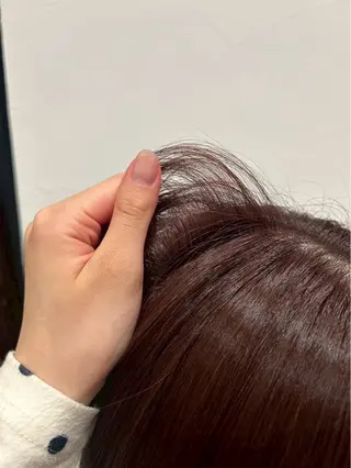 ミディアム カラー 暖色🍇/透明感/ 髪質改善/YUIKOのヘアスタイル
