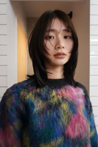 ミディアム 横浜カットモデル🎀 /chihiroのヘアスタイル