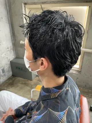 ショート 🔥コテ巻き風 ボブパーマ🔥のヘアスタイル