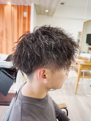 ショート パーマ メンズ レイヤー/ショート chere狭山のヘアスタイル