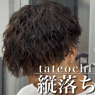 ショート パーマ 【OVARL】縦落ち /波巻き/⛓️カイトのヘアスタイル