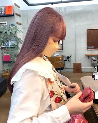 ロング カラー ハイトーン/デザイン hirokiのヘアスタイル