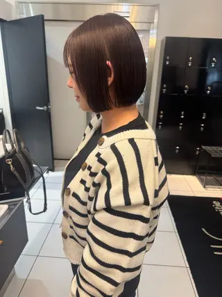 ショート YASU🍎CUT 赤系カラー/ヘアケアのヘアスタイル