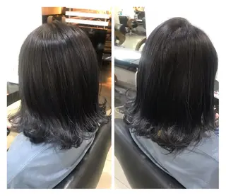 ミディアム カラー ヘアアレンジ 烏山 達也のヘアスタイル