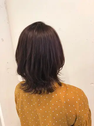 ミディアム カラー パーマ ヘアアレンジ 【ツヤ髪美容師】 ツダケイスケのヘアスタイル