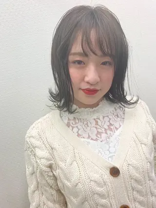 ミディアム カラー 東北No.1完全個室 💐梶谷社長のヘアスタイル