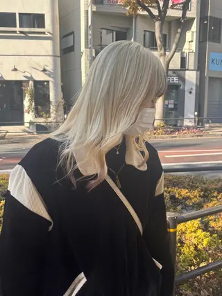 ロング カラー メンズパーマ特化 ふうきのヘアスタイル