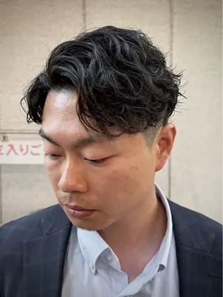 ミディアム パーマ STUG’S 上野御徒町/前田桃果のヘアスタイル