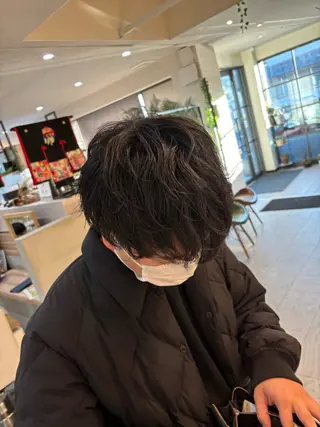 パーマ メンズ 布川 恭大のヘアスタイル