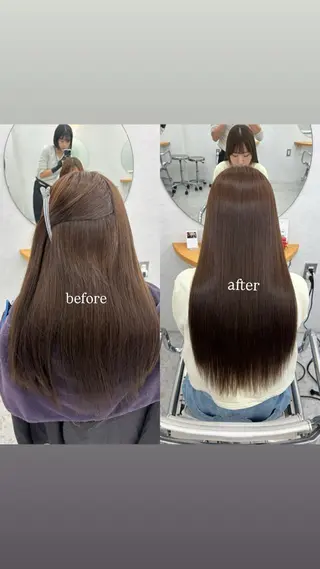 ロング リン🔔ボブ cut 柔らかベージュ🤎のヘアスタイル