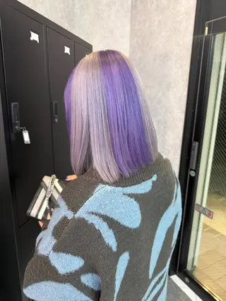 ショート カラー 🌺ハイトーン🌺 矢葺 なぎさ🌺🌺のヘアスタイル