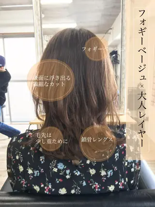 セミロング カラー ✨落ち着いた接客 💡高橋優也💡のヘアスタイル