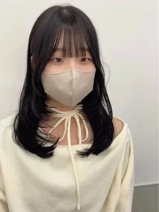 セミロング 韓国ヘア🇰🇷 スズキのヘアスタイル