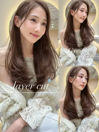 ロング カラー 縮毛矯正✨🫧 レイヤー川村利幸のヘアスタイル