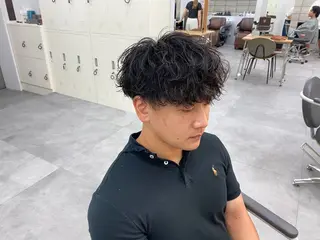 パーマ メンズ メンズパーマ外屋敷 航のヘアスタイル