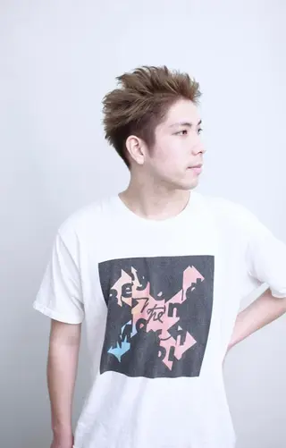 ショート カラー メンズ 大西 カズマのヘアスタイル