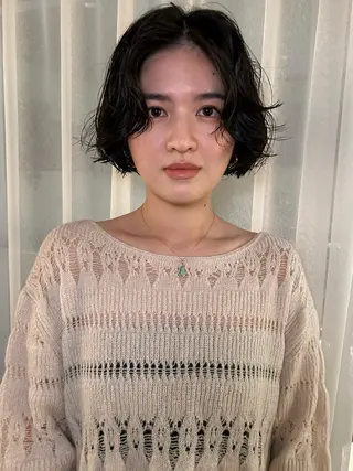 ショート パーマ ボブ・レイヤー ・パーマ【iri】のヘアスタイル