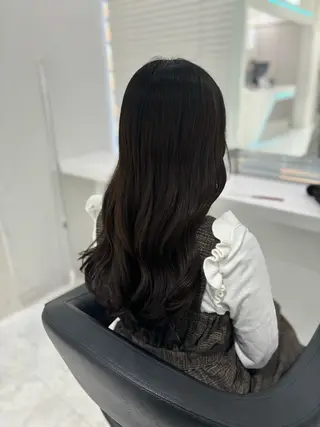 ロング カラー 流行りの透明感カラー ×縮毛矯正🤍ユウのヘアスタイル