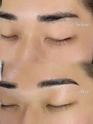 メンズ アイブロウ 韓国まつげ🩶美眉 /AYANEのマツエク・マツパデザイン