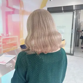 ミディアム カラー パーマ ヘアアレンジ メンズ 🤍透明感カラー🤍 似合わせ🤍AINEのヘアスタイル