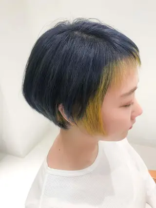 ショート カラー Days 透明感カラーのヘアスタイル