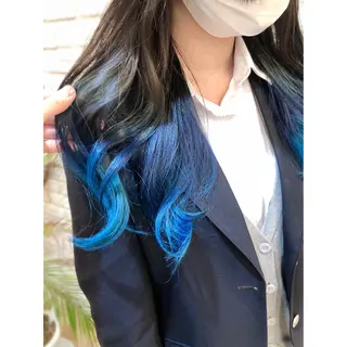 ロング カラー 推しカラー✨ オタク美容師ユウカのヘアスタイル
