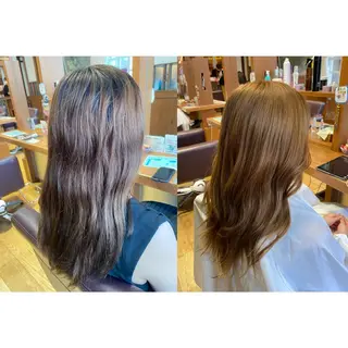 ロング カラー ヘアアレンジ topstylist 野口 雅のヘアスタイル