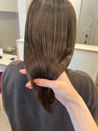 セミロング カラー 縮毛矯正/髪質改善 riwaのヘアスタイル