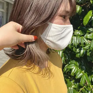ミディアム カラー 透明感カラー/京橋/ reikoのヘアスタイル
